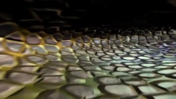 Podróżujących w dół tunelu teksturowanej pętli — Wideo stockowe