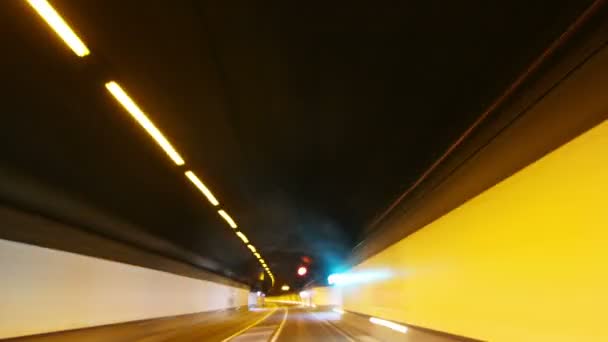 Tunnel drive background — Stock Video