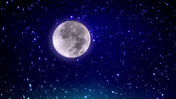 Twinkling Stars And Moon Video By C Bonagilisi Stock Footage