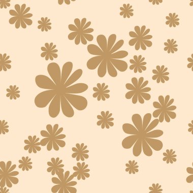 Papatyaları düz bir şekilde taşıyıcı romantik model arka planı. Renkli bir arka planda kusursuz papatya deseni