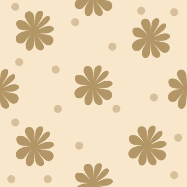 Papatyaları düz bir şekilde taşıyıcı romantik model arka planı. Renkli bir arka planda kusursuz papatya deseni, iz, tekstil, çiçek deseni.