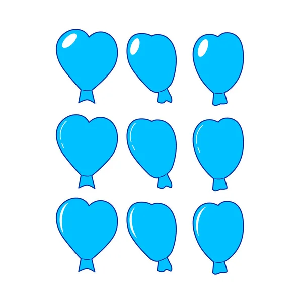 Padrão Sem Costura Com Desenhos Balões Vetoriais Estilo Plano Desenhos —  Vetores de Stock