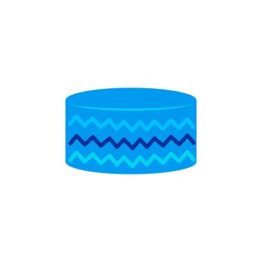 Beyaz izole bir arkaplan üzerine şenlikli pasta çizimi. Tatiller, doğum günleri, kartlar, dekorasyonlar için çizgi film.