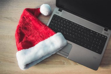 Çalışma arka plan, Noel ve teknoloji öğeleri