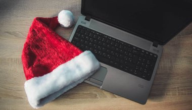 Çalışma arka plan, Noel ve teknoloji öğeleri