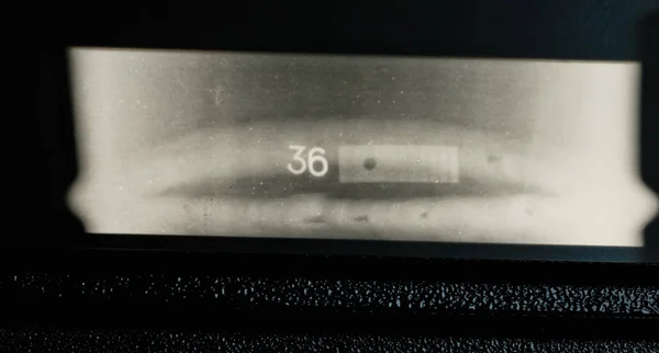 Rayos X de una costura soldada de la tubería — Foto de Stock