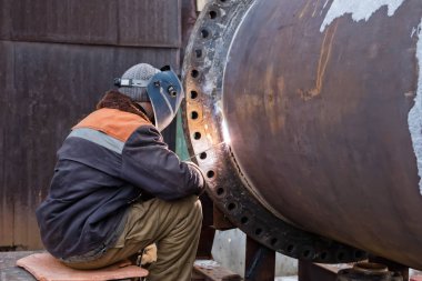 Kaynaklı flanş büyük kimyasal cihaz onarım çalışmaları