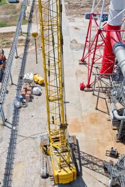 Yükleme sırasında sitesidir Paletli vinç