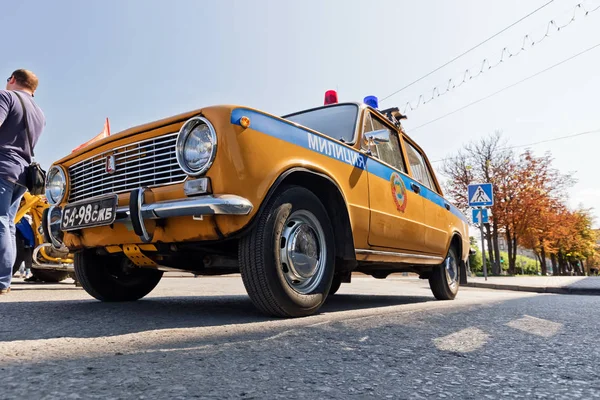 Retro policejní auta Vaz 2106 sovětských časů — Stock fotografie