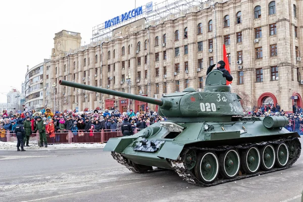 Parade de matériel militaire à Volgograd — Photo