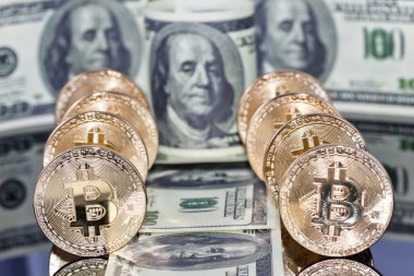 Konsept: korumalı cryptocurrencies yatırım para