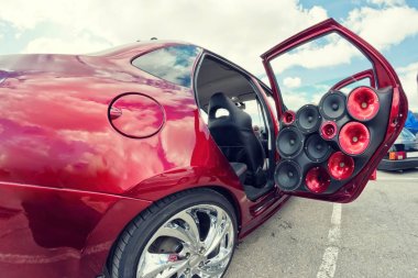 car power music audio system clipart