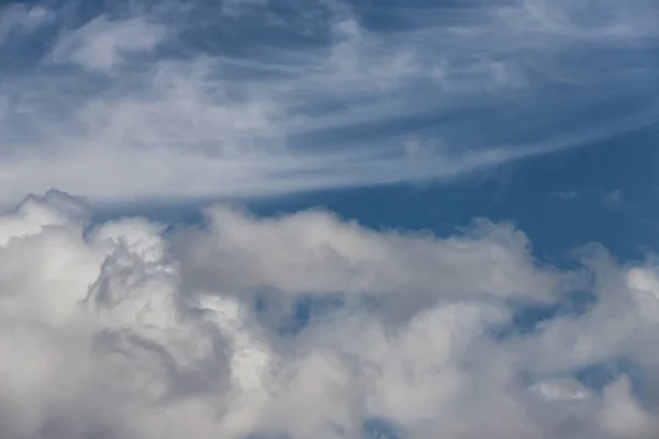 Nubes Blancas Suaves Suaves Cielo Azul Día Soleado — Foto de Stock