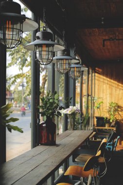 Kahve Dükkanı Vintage tarzı.