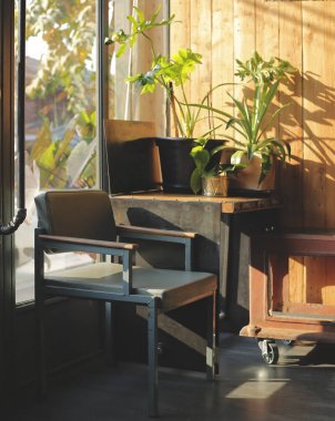 Kahve Dükkanı Vintage tarzı.