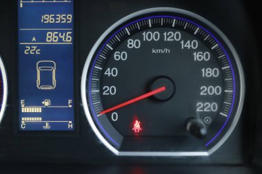 araba hız ölçer gösterge tablosu ve kokpit, kapat.