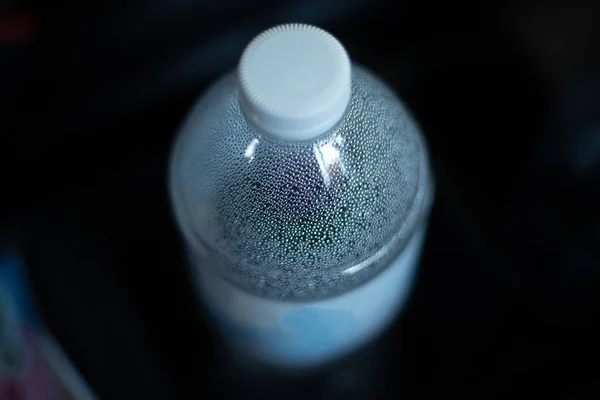 Botella Agua Con Goteras Agua Coche — Foto de Stock