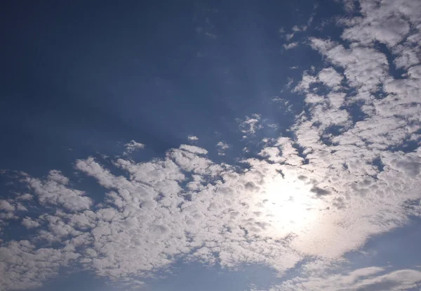 Awan Pagi Yang Cerah Dan Awan Yang Indah — Stok Foto