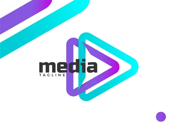 Twee mediapictogram — Stockvector