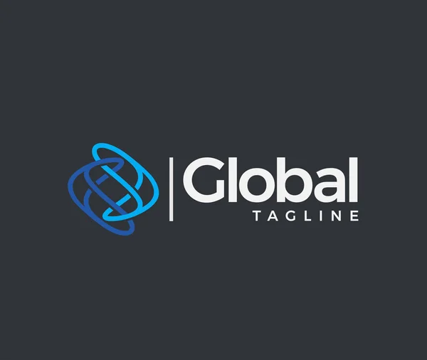 Ícone global — Vetor de Stock
