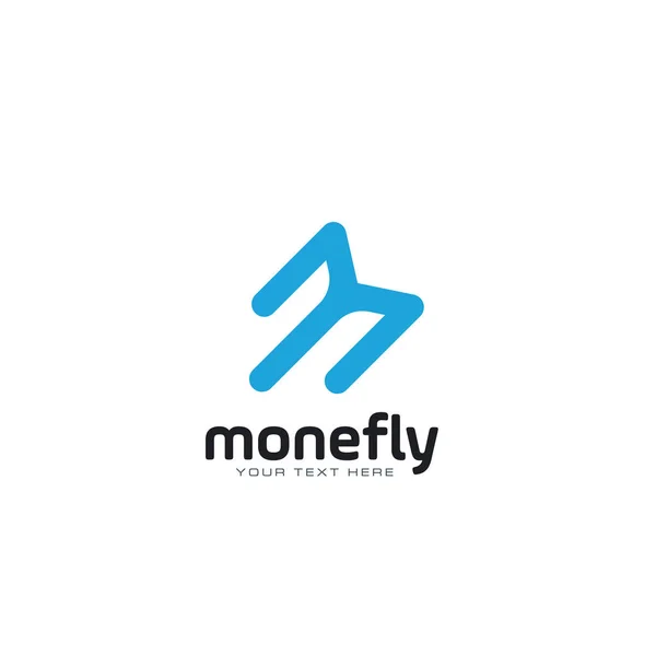 M fly ikon — Stock Vector