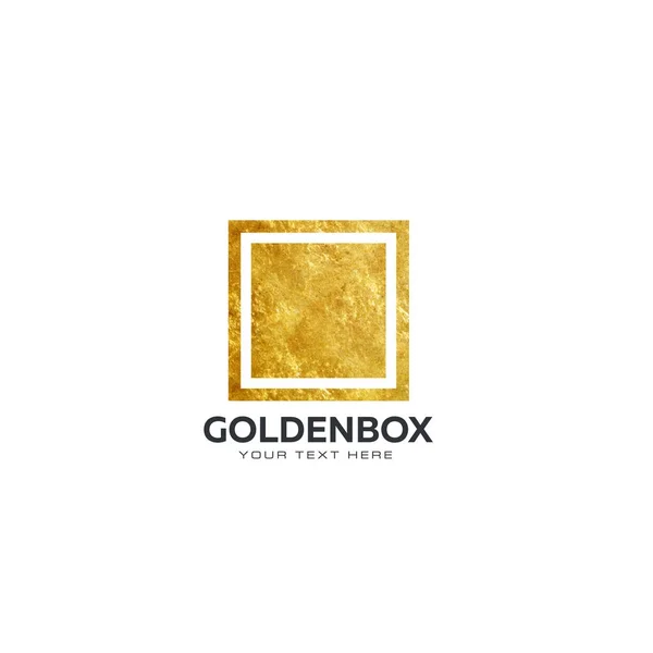 Goldene Schachtel. — Stockvektor