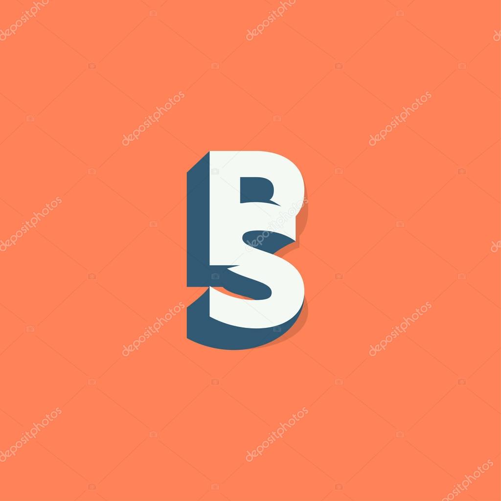 Merging two letters P and S into one character.