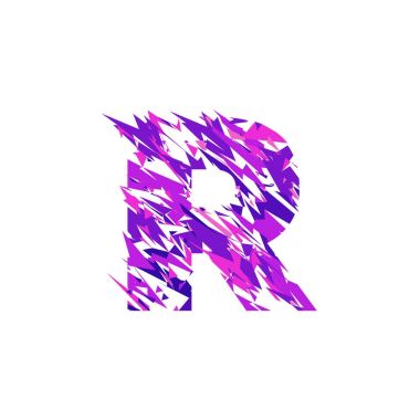 Harf R, parçalanmak kırık.