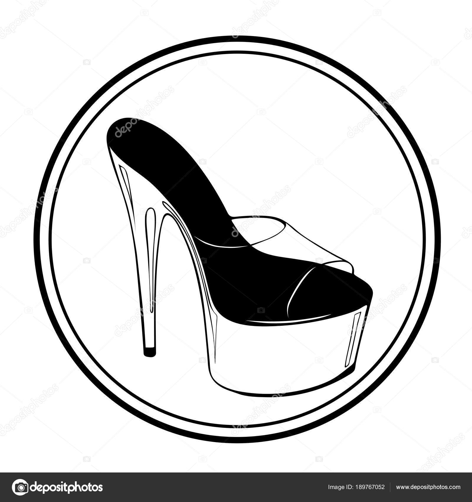 Image vectorielle Logo pole dance avec chaussures par ©EvgeniaGaydarova -  189767052, image size:1600x1700