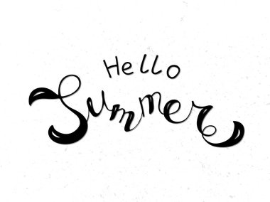 Merhaba yaz vektör el çizdi