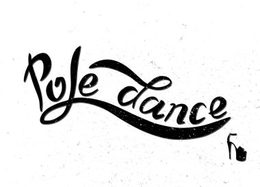 Siyah harflerle kutup dans