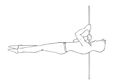 Erkek kutup dans öğe omuz Dağı olduğunu