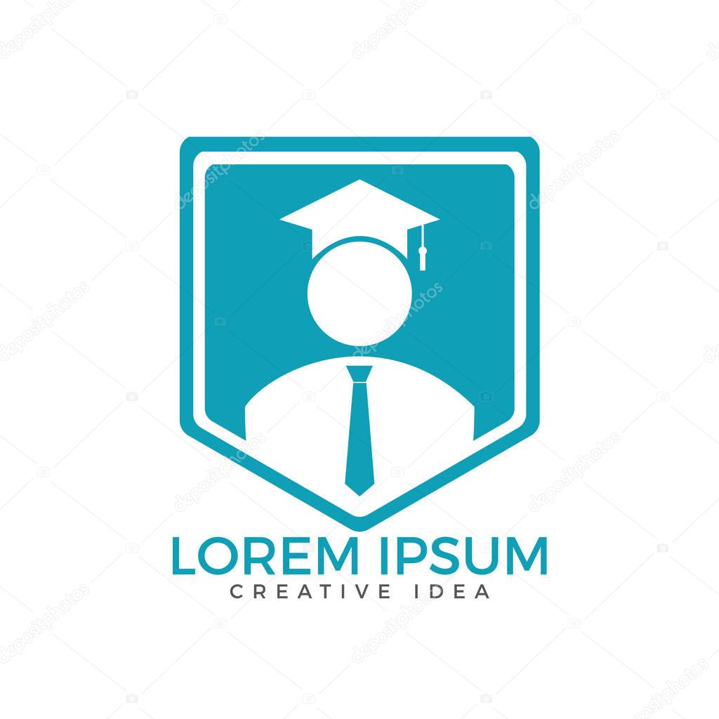 Student Logo design. Education Logo. Institutional and educational vector logo design.