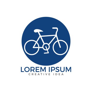 Bisiklet Logo tasarımı. Döngüsü spor kimlik