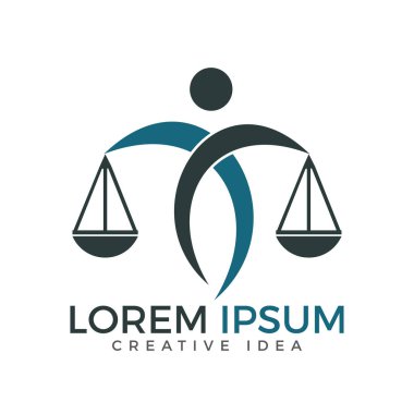 Adalet Logo Terazi tutan adam.