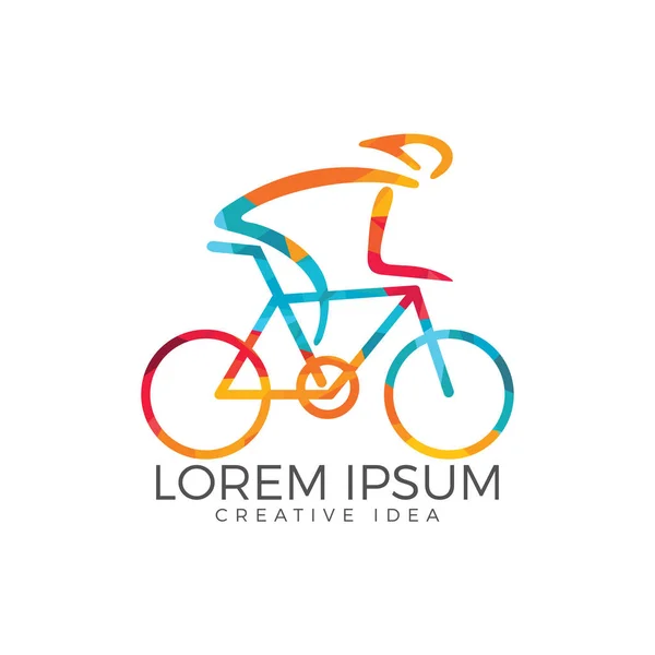 自行车标志设计 自行车运动标识 — 图库矢量图片