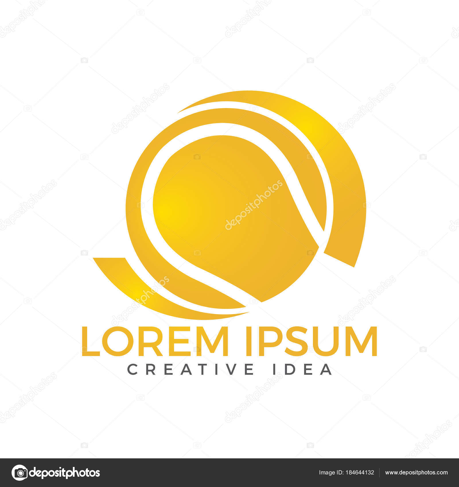 Tennis Sport Logo Vector Design Template — Stock Vector © irfankhanalvi