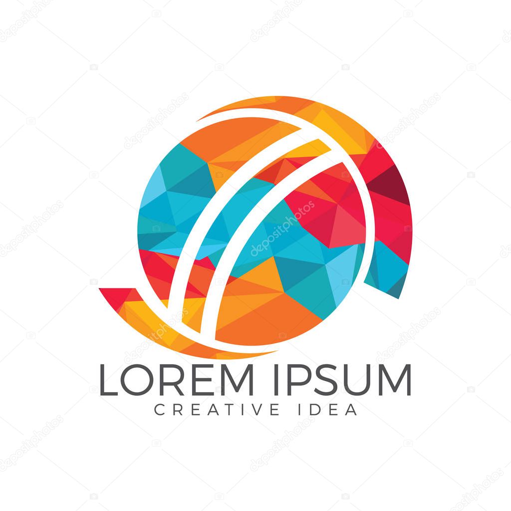 Cricket sport vector logo design template.