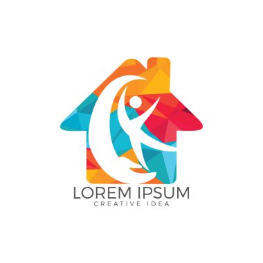 Spor fitness tıbbi ya da Sağlık Merkezi logo tasarım konsepti.