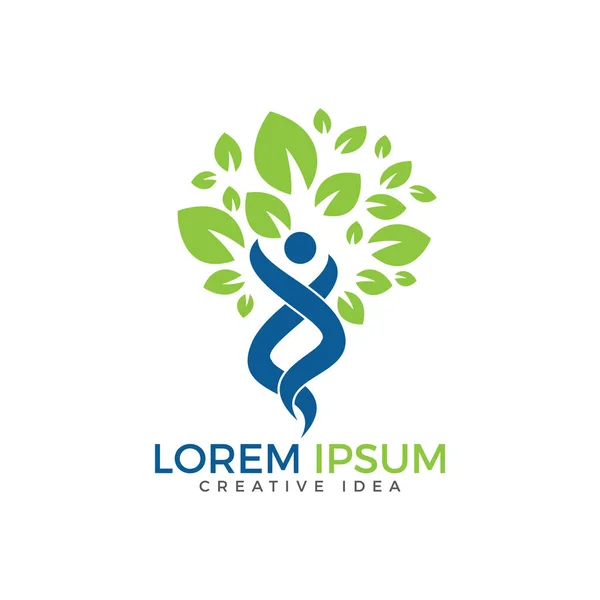Bütünsel Sağlık logo tasarımı. Fitness ve sağlıklı yaşam logo.