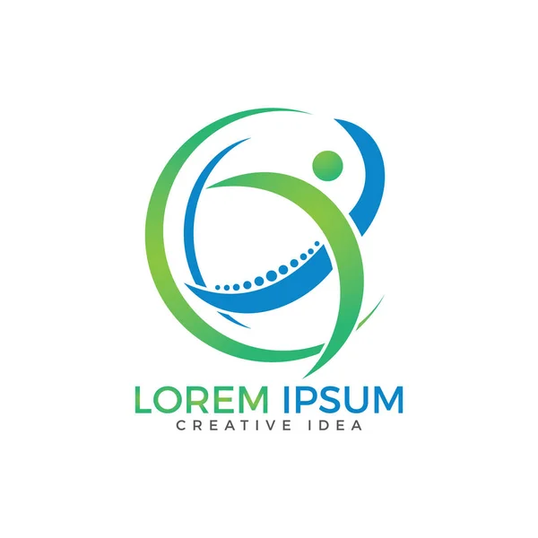 Yaratıcı tıbbi Chiropractic kavramı Logo tasarımı