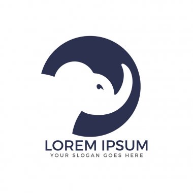 Basit modern fil logosu.