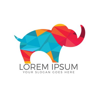 Basit modern fil logosu.