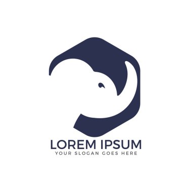 Basit modern fil logosu.