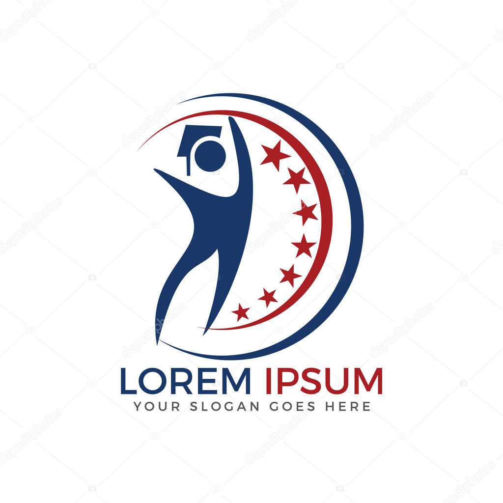 Education Logo. Institutional and educational vector logo design.