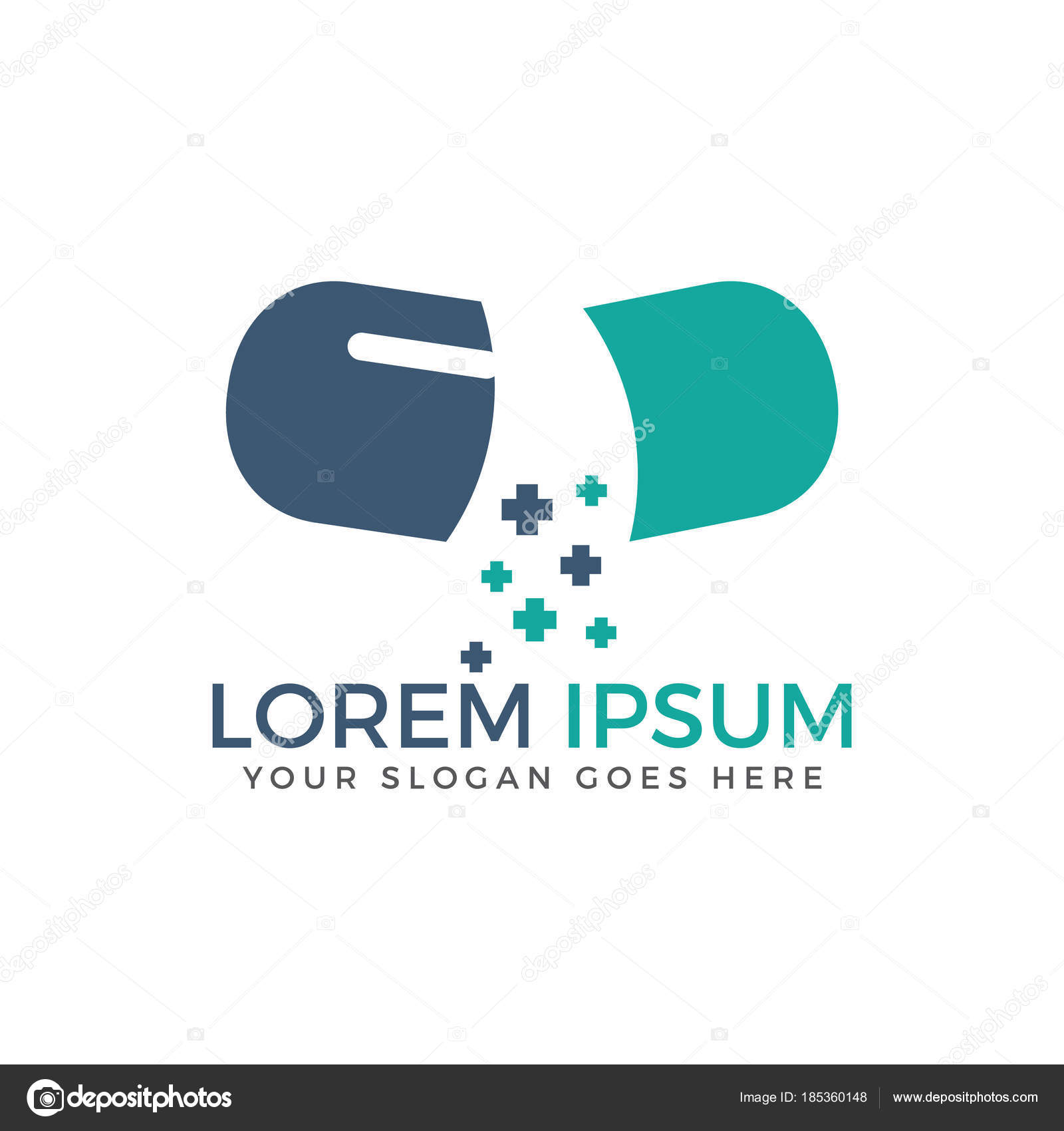 Open Capsule Pharmacy Medical Logo Stock Vector Image by ©irfankhanalvi