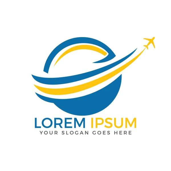 Travel Tourism Logo Design — Stock Vector
