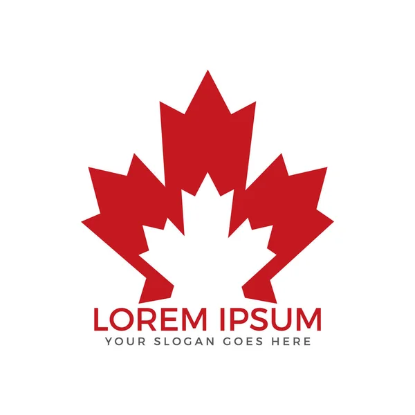 Maple Leaf Logo Design — Stock Vector