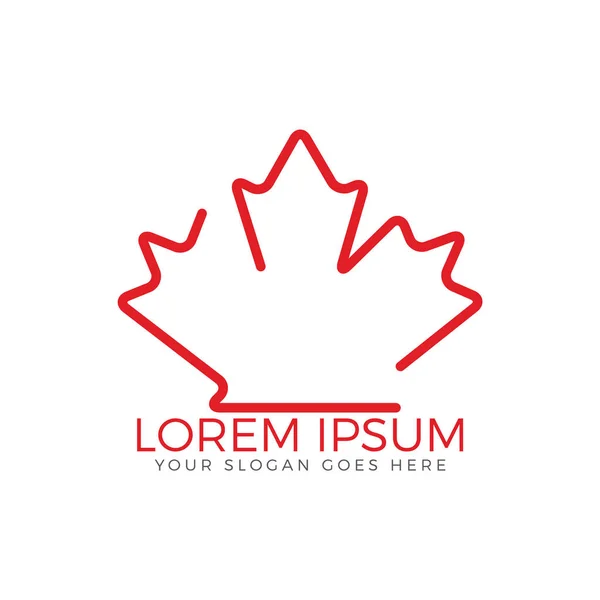 Дизайн Логотипу Листя Maple — стоковий вектор