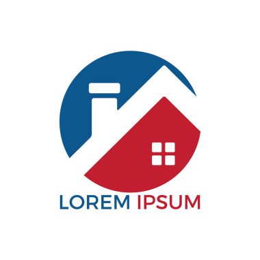 Yaratıcı Emlak logo tasarımı. Emlak ve inşaat Logo tasarımı. Emlak hizmeti, inşaat, büyüme ev, ev concept yukarı ok.